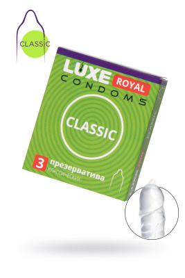 Презервативы Luxe, royal, classic, 18 см, 5,2 см, 3 шт. (УТ-00002349) Презервативы Luxe, royal, classic, 18 см, 5,2 см, 3 шт. (УТ-00002349)