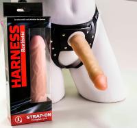 ФАЛЛОИМИТАТОР С ПОЯСОМ HARNESS L 165 мм D 35 мм (287103)