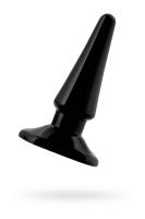 Анальная втулка Black & Red by TOYFA, ПВХ, черная, 10 см, d 3 см (0T-00000606)