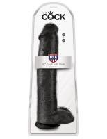 Фаллоимитатор-гигант черный King Cock 15 Cock with Balls (5535-23 PD)