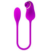 Вакуумный клиторальный стимулятор с виброяйцом Kama (MC34)