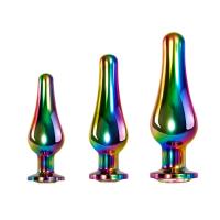 RAINBOW METAL PLUG SET Набор радужных анальных пробок (EN-BP-8539-2)