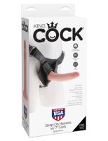 Страпон Harness со съемной насадкой на регулируемых ремнях King Cock 7 (5622-21 PD)