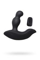 Стимулятор простаты Levett Louis с вращающейся головкой, силикон, черный, 13 см (0T-00008813)