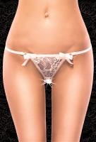 СТРИНГИ ЖЕНСКИЕ С ДОСТУПОМ разм. 46-48, цвет белый (2678-1)