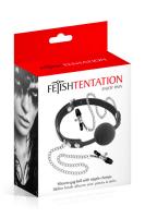 FETISH TENTATION Зажимы для сосков, кляп (5700660010)