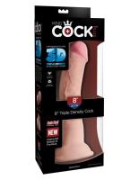 Фаллоимитатор на присоске King Cock Plus 8 Triple Density Cock - Flesh (5715-21 PD)