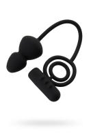 Анальная пробка Erotist с дополнительной стимуляцией, силикон, черная (0T-00010100)