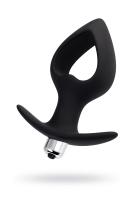 Анальная вибровтулка-расширитель POPO Pleasure by TOYFA Cordis M, силикон, черная, 14 см, d 5,5 (0T-