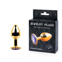 GOLDEN PLUG SMALL (втулка анальная) цвет кристалла светло-филетовый, L 72 мм, D 28 мм, вес 50 г (GS-