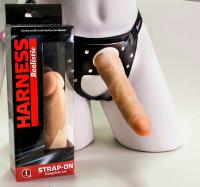 ФАЛЛОИМИТАТОР С ПОЯСОМ HARNESS L 170 мм D 40 мм (280703)