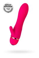 Вибратор TOYFA A-Toys с клиторальным стимулятором, силикон, розовый, 15 см (0T-00009599)