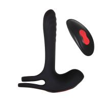 VIBRATING GIRTH ENHANCER Эрекционное кольцо-сбруя с пультом ДУ (ZE-RS-7891-2)