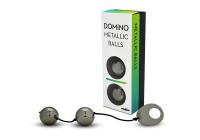Шарики вагинальные металлические хромированные черные Domino,старый артикул H001B1F13 (E0005B1SPGAC)