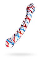 Двусторонний фаллоимитатор Sexus Glass, стекло, прозрачный, 21 см (00138492)