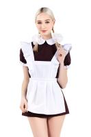 Костюм Низ Русская школьница, Pecado BDSM, юбка, фартук, коричнево-белый, 40-42 (УТ-00003238)