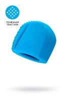 Насадка Magic Wand Genio для массажера Europe, силикон, синяя, 4.1 см (УТ-00001913)