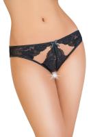 ТРУСИКИ ЖЕНСКИЕ КРУЖЕВНЫЕ С АЖУРНЫМИ ВЫРЕЗАМИ разм. 42-44, цвет черный (741011 (42-44))