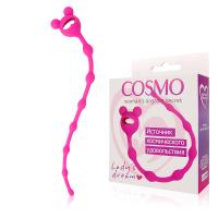 ЦЕПОЧКА АНАЛЬНАЯ L 230 мм D 8x10x13 мм, цвет розовый (CSM-23025)