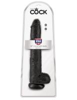 Фаллоимитатор-гигант черный King Cock 14 Cock with Balls (5534-23 PD)