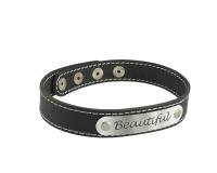 Чокер с белой строчкой Beautiful (3353 Bf)