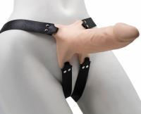 ФАЛЛОИМИТАТОР ПОЯСНОЙ КАРКАСНЫЙ ПУСТОТЕЛЫЙ С БАНДАЖЕМ D 38/47 мм, L 195/150 мм, (7408/3)