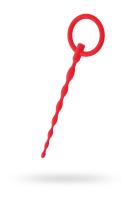 Уретральный плаг Black & Red by TOYFA, силикон, красный, 16 см (0T-00009990)