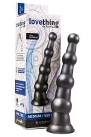 ВТУЛКА АНАЛЬНАЯ размер MEDIUM+ SIZE, L 180 мм, цвет платиновый (427203)