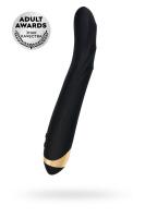 Нереалистичный вибратор WANAME D-SPLASH Tornado, силикон, черный, 25 см (0T-00010032)