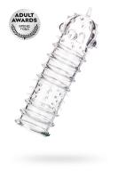 Насадка на пенис TOYFA A-Toys Tark, TPR, прозрачный, 15,3 см (0T-00010438)