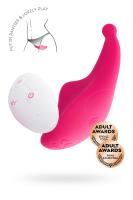 Клиторальный вибратор в трусики JOS Pansy, силикон, розовый, 8 см (УТ-00000520)