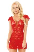 Ночная сорочка SoftLine Collection Amelia и стринги, красные, M/L (УТ-00002786)