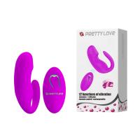 Baile PrettyLove Виброяйцо с пультом ДУ для пар с выделенной головкой (BI-014482W)
