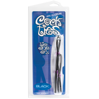 Эрекционные лассо 2 шт Silicone Cock Ties - Black (2129-02 CD DJ)