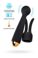 Вибратор с насадкой Svakom Emma NEO, силикон, черный, 21 см (УТ-00003203)