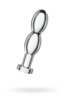 Фаллоимитатор Mystim O(h!)-thello, электростимуляция, хирургическая сталь, серебряный, 14 см (0T-000