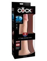 Фаллоимитатор на присоске King Cock Plus 9 Triple Density Cock - Flesh (5716-21 PD)