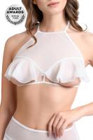 Эротический бралетт Erolanta Karen с открытой грудью, белый (46-48) (УТ-00004732)