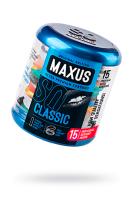 Презервативы Maxus, классические, латекс, железный кейс, 18 см, 5,3 см, 15 шт. (0T-00016087)
