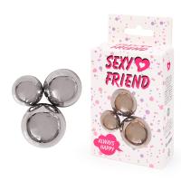 ШАРИКИ ВАГИНАЛЬНЫЕ 3шт без шнурка, металл D 35 мм (180 гр.), D30 мм (110 гр.), D25 мм (65 гр.) (SF-7