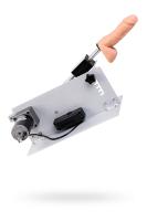 Секс-машина Diva Compass, с двумя насадками, металл, серебряная, 51 см (0T-00006254)