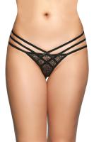 Стринги с геометрическим узором SoftLine Collection, черный, M/L (УТ-00002820)