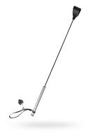 Стек Pecado BDSM, с металлической рукоятью, модель 2, натуральная кожа, черный (УТ-00003062)