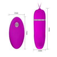 Вибропуля DEIRDRE (дистанционное управление) 12 режимов вибрации, L 95 мм D 30 мм (BI-014406 W)