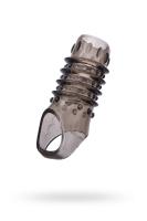 Насадка ToyFa XLover, для увеличения размера, TPE, черная прозрачная, 10,5 см (0T-00008429)