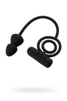 Анальная пробка Erotist с дополнительной стимуляцией, силикон, черная (0T-00010099)