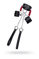 Бондажная система Pecado BDSM, для фиксации рук и поддержки ног, натуральная кожа, черная (УТ-000023