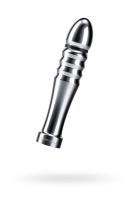 Фаллоимитатор Mystim Funky Fella, электростимуляция, хирургическая сталь, серебряный, 13 см (0T-0001