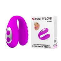 Вибромассажёр MABEL, L 55 мм, D 23x19x18 мм, 7 режимов вибрации, цвет фиолетовый (BI-014449)