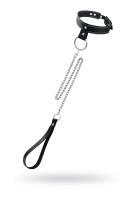 Ошейник Pecado BDSM, однослойный Pecado BDSM, узкий, натуральная кожа, черный (УТ-00002382)